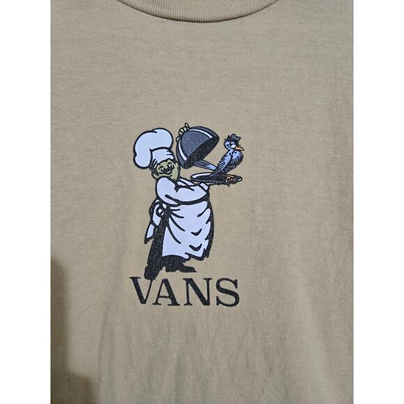 Vans small classic fit men's tan tshirt - Picture 2 of 6